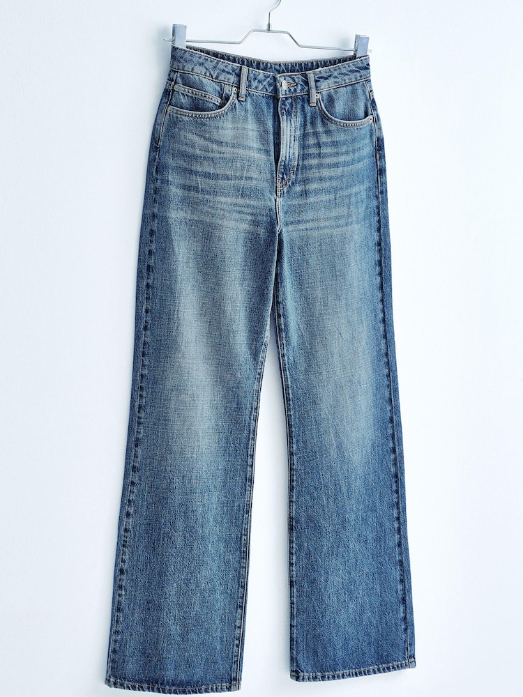 Own. Mid Blue High Waist Wide Leg Jeans - Image 1 of 7