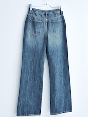 Own. Mid Blue High Waist Wide Leg Jeans - Image 2 of 7