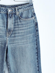 Own. Mid Blue High Waist Wide Leg Jeans - Image 4 of 7