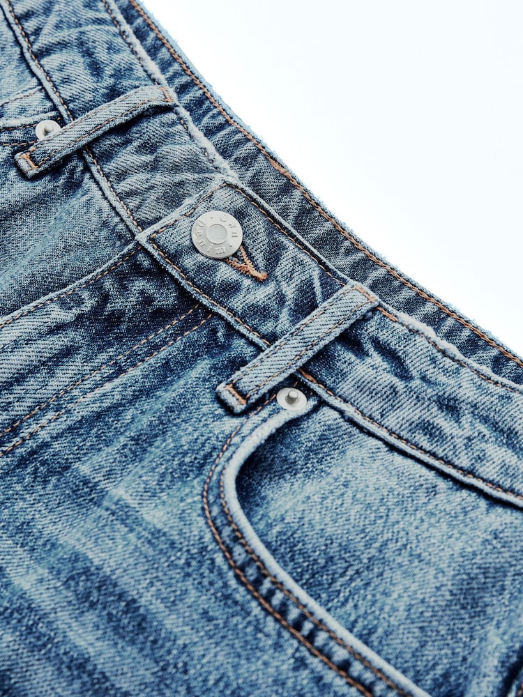 Own. Mid Blue High Waist Wide Leg Jeans - Image 5 of 7