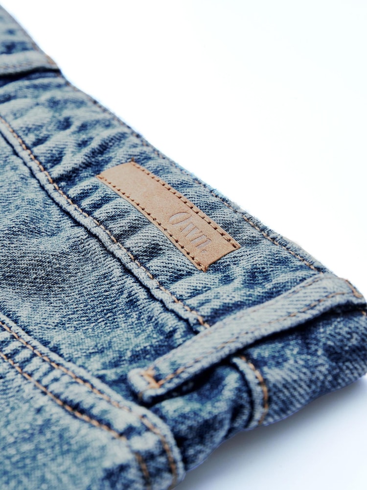 Own. Mid Blue High Waist Wide Leg Jeans - Image 6 of 7