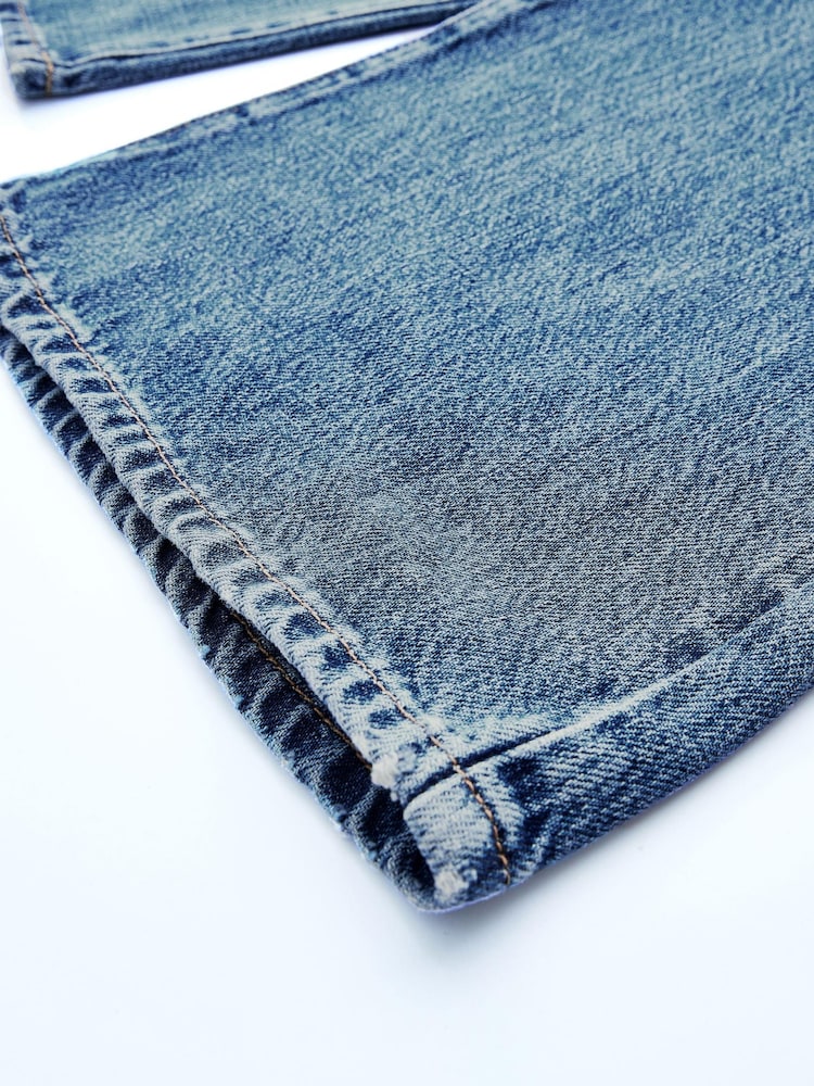 Own. Mid Blue High Waist Wide Leg Jeans - Image 7 of 7