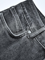 Own. Washed Black High Waist Wide Leg Jeans - Image 5 of 6