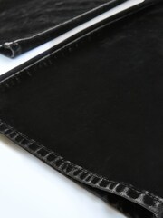 Black Velvet High Waist Wide Leg Jeans - Image 8 of 12