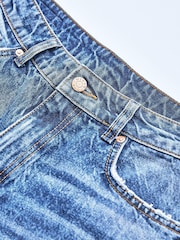 Mid Blue Twisted Seam Mom Jeans - Image 11 of 12