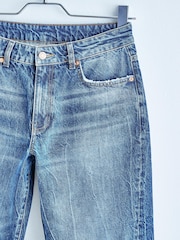 Mid Blue Twisted Seam Mom Jeans - Image 12 of 12