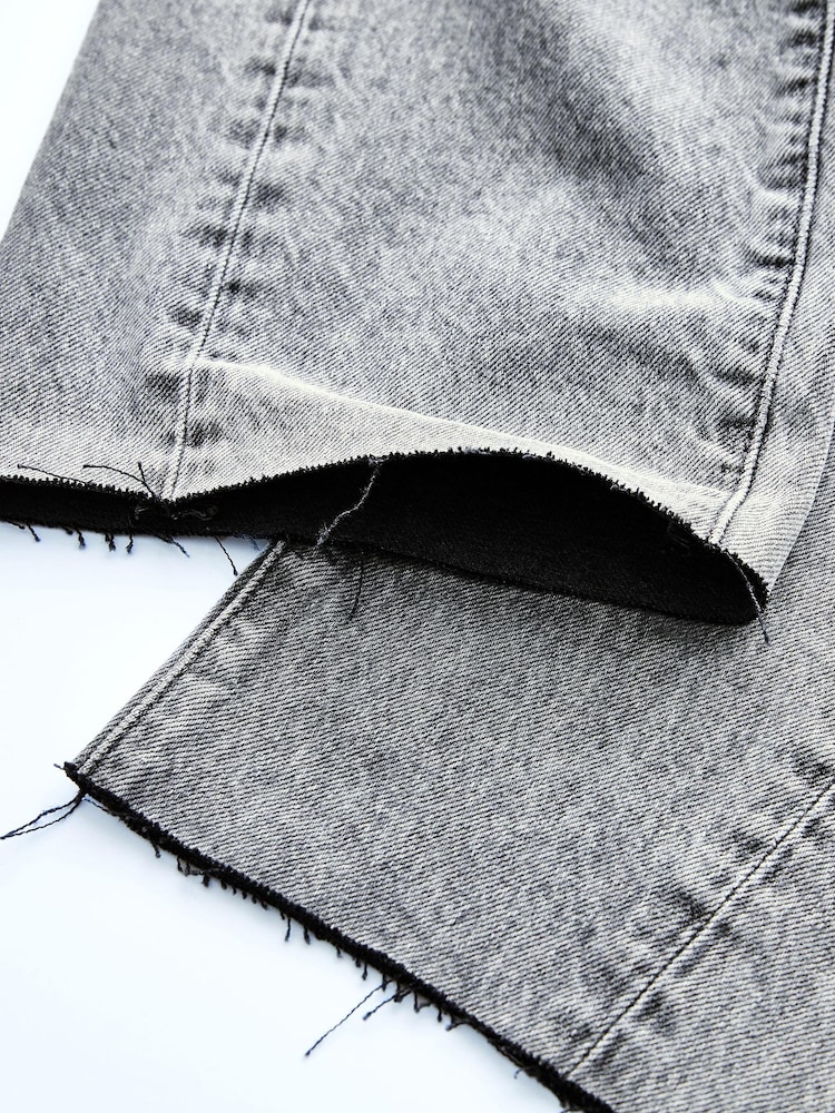 Gris - Jean mom à coutures torsadées Own. - Image 10 of 14