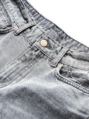 Grey Twisted Seam Mom Jeans - Image 12 of 14