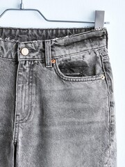 Grey Twisted Seam Mom Jeans - Image 13 of 14