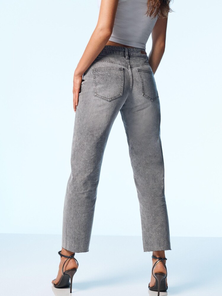 Gris - Jean mom à coutures torsadées Own. - Image 3 of 14