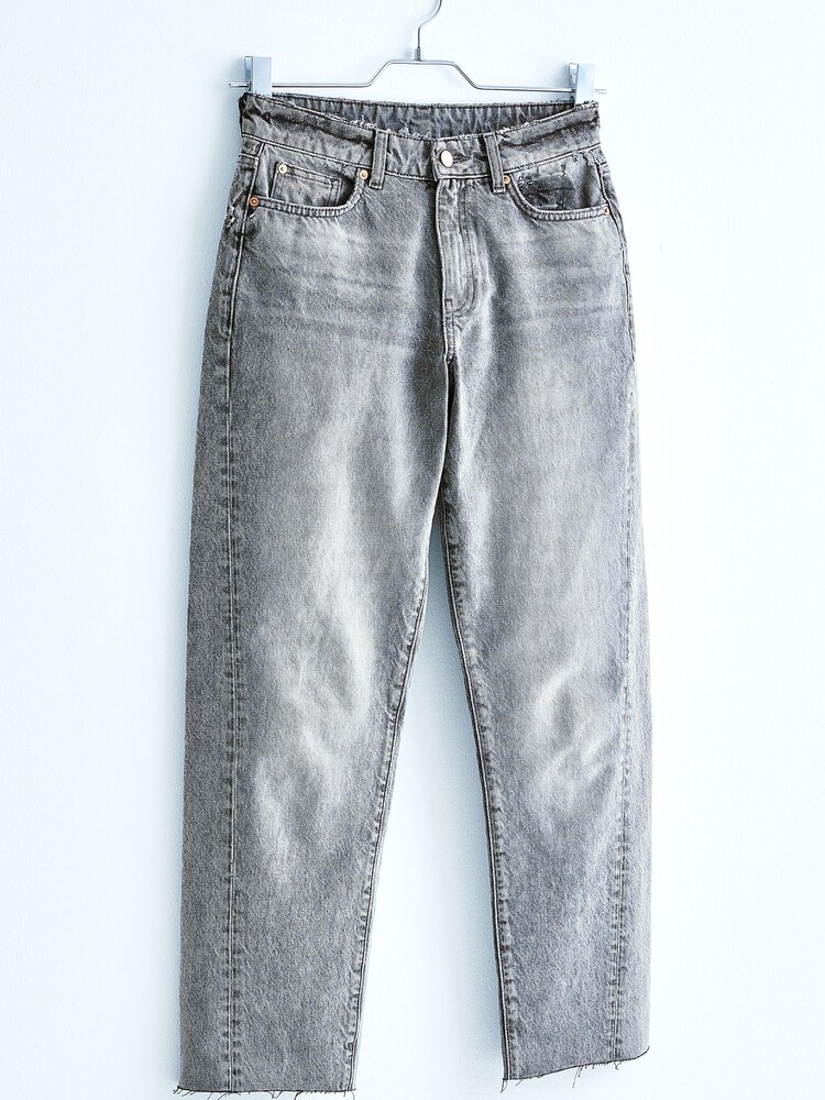Gris - Jean mom à coutures torsadées Own. - Image 8 of 14
