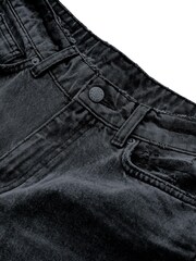 Washed Black Twisted Seam Mom Jeans - Image 11 of 13