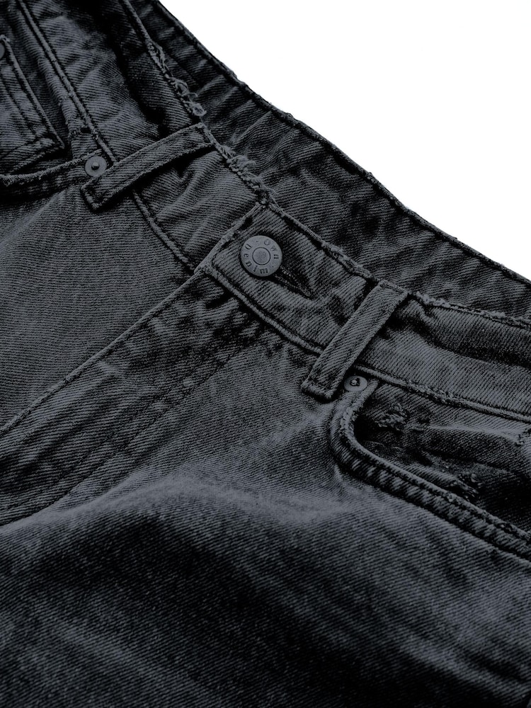 Noir lavé - Jean mom à coutures torsadées Own. - Image 11 of 13
