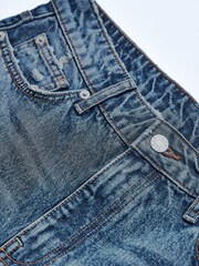 Own. Mid Blue Ripped Twisted Seam Mom Jeans - Image 5 of 7