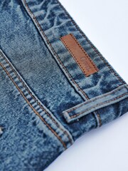 Own. Mid Blue Ripped Twisted Seam Mom Jeans - Image 6 of 7