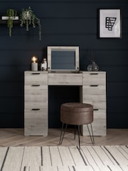 Grey Bronx Oak Effect Storage Dressing Table - Image 1 of 9