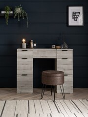Grey Bronx Oak Effect Storage Dressing Table - Image 2 of 9