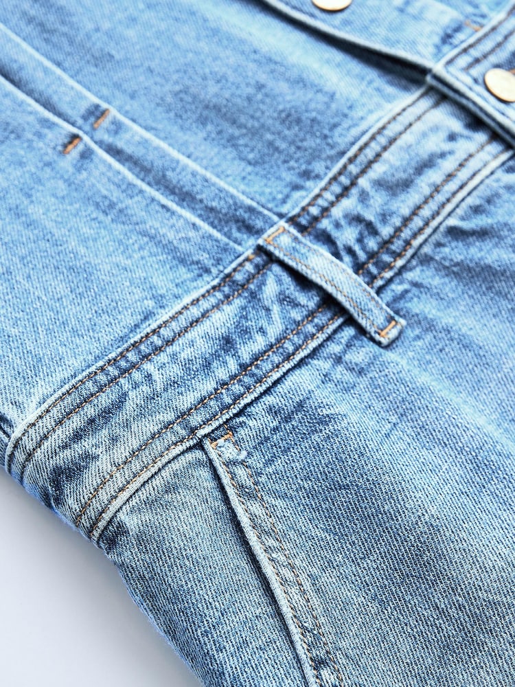 Mid Blue Denim Boilersuit - Image 13 of 13