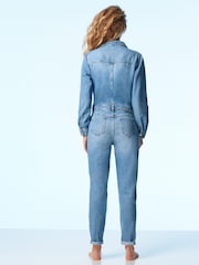 Mid Blue Denim Boilersuit - Image 2 of 13