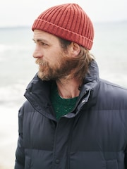 Seasalt Cornwall Blue Mens Gatekeeper Waterproof Puffer Coat - Image 4 of 8