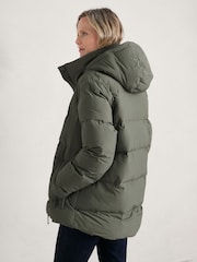 Seasalt Cornwall Green Waymaker Waterproof Puffer Jacket - Image 2 of 4