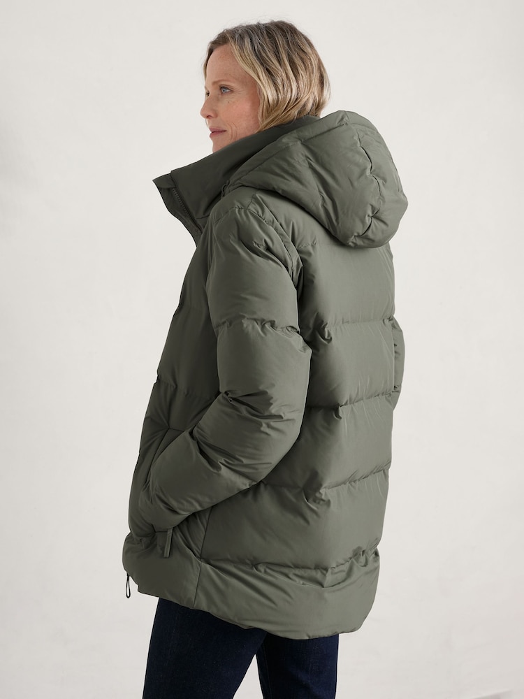 Seasalt Cornwall Green Waymaker Waterproof Puffer Jacket - Image 2 of 4
