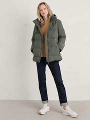 Seasalt Cornwall Green Waymaker Waterproof Puffer Jacket - Image 3 of 4