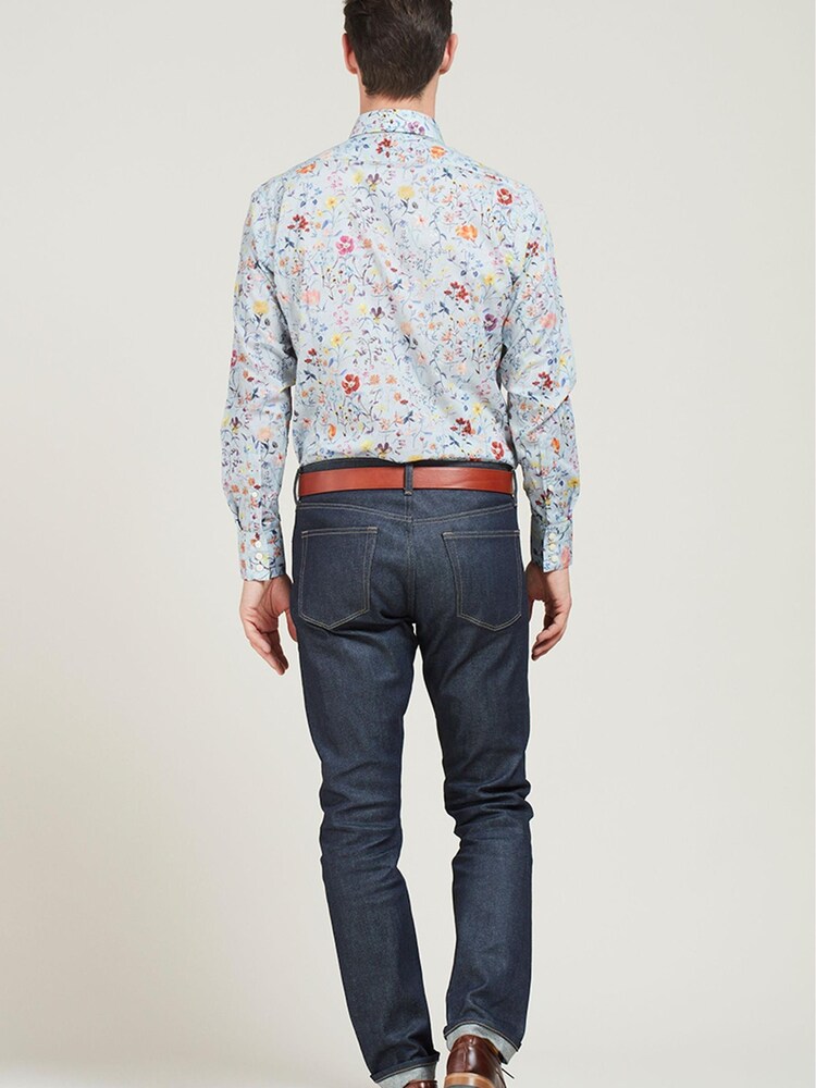 Simon Carter Grey Linen Garden Shirt - Image 2 of 6 Simon Carter Grey Linen Garden Shirt - Image 2 of 6