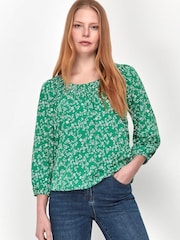M&Co Green Floral Top - Image 1 of 4