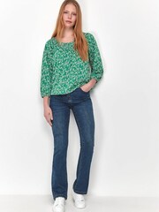M&Co Green Floral Top - Image 3 of 4