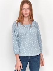M&Co Blue Floral Shirt - Image 1 of 4