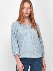 M&Co Blue Floral Shirt - Image 2 of 4