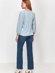 M&Co Blue Floral Shirt - Image 3 of 4