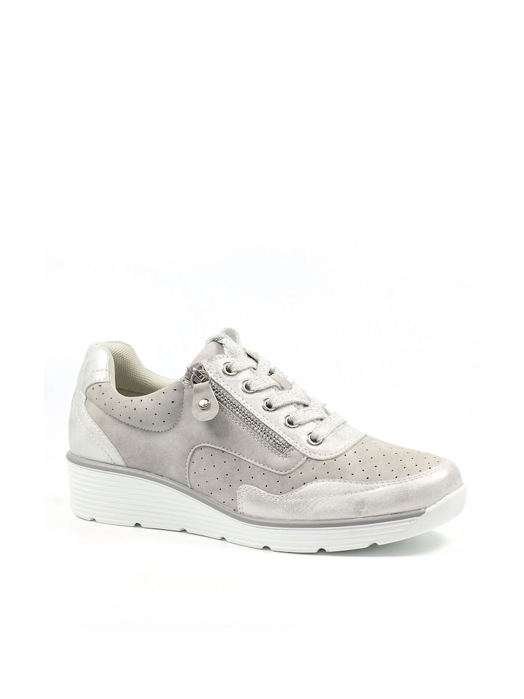 Lunar Pewter Haylee Fashion Trainers - Image 2 of 5