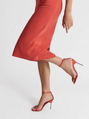 Reiss Orange Carey Strappy Pin Heel Sandals - Image 4 of 8