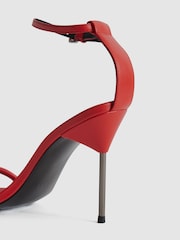 Reiss Orange Carey Strappy Pin Heel Sandals - Image 6 of 8