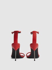 Reiss Orange Carey Strappy Pin Heel Sandals - Image 7 of 8