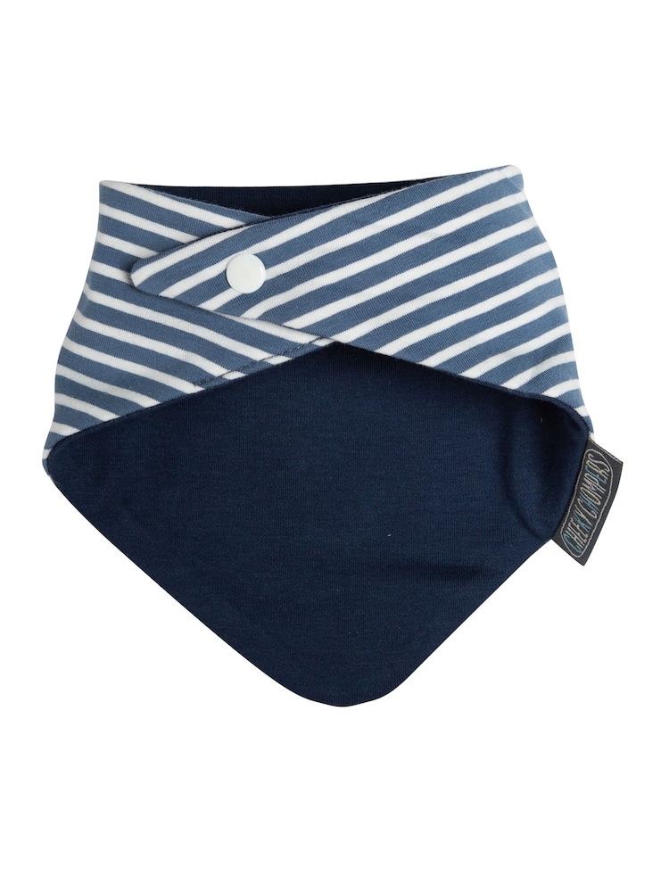 Cheeky Chompers Dino & Stripes Dribble 100% Cotton Baby Bibs 2 Pack - Image 7 of 7