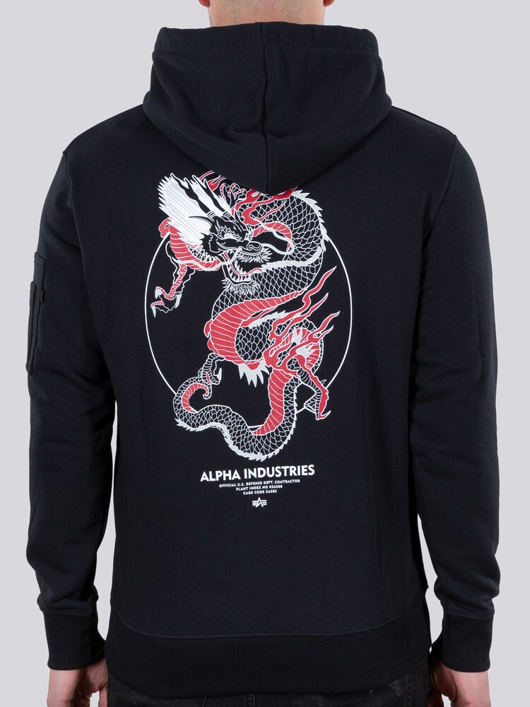 Alpha Industries 100% Cotton Heritage Dragon Hoodie - Image 2 of 6