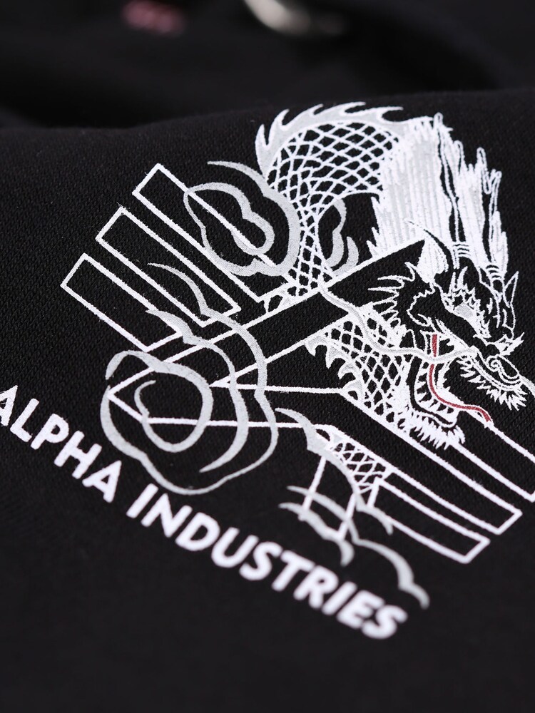 Alpha Industries 100% Cotton Heritage Dragon Hoodie - Image 6 of 6