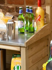 Rowlinson Brown Garden Multi Functional Wooden Mini Bar - Image 2 of 4