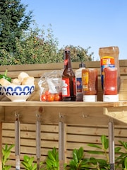 Rowlinson Brown Outdoor Multi Functional Wooden BBQ Servery - Image 2 of 4