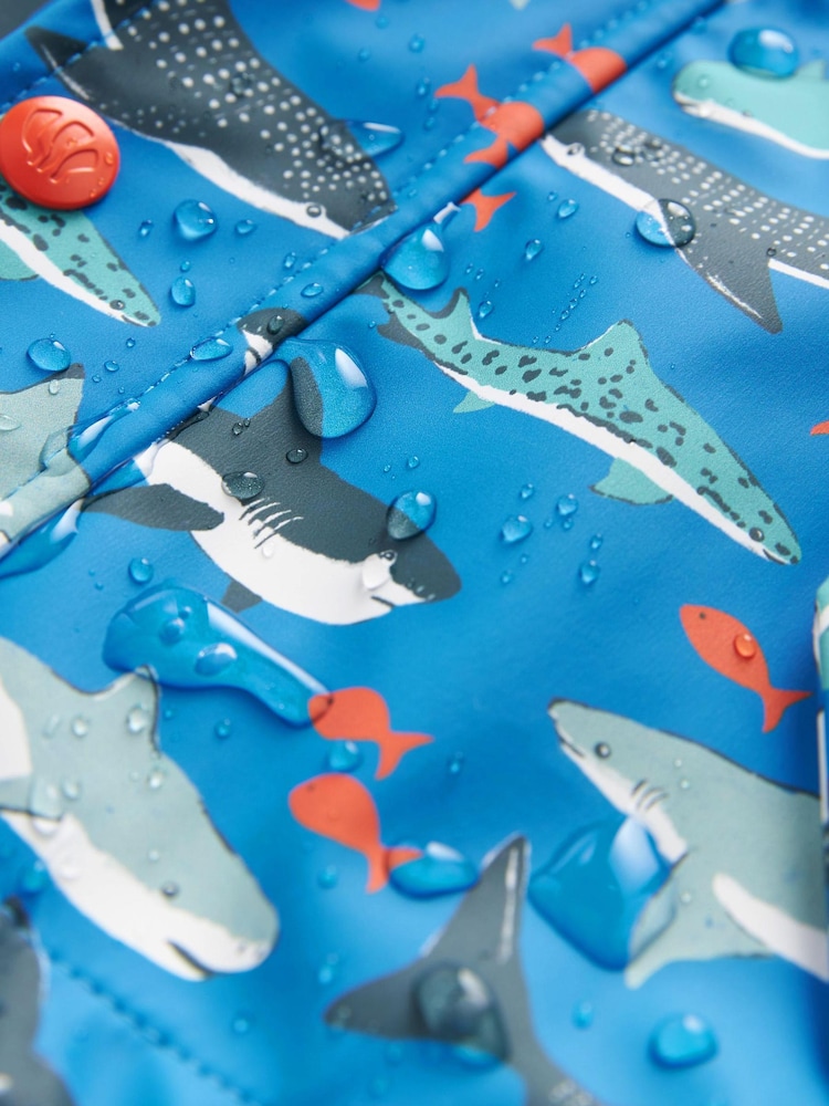 Requin bleu - Mac à pluie FatFace bébé requin - Image 5 of 8