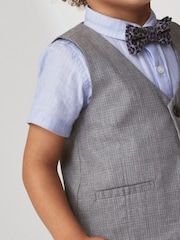 Blue 4pc Waistcoat, Shirt, Shorts & Bow Tie Set (3mths-9yrs) - Image 3 of 6