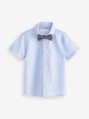 Blue 4pc Waistcoat, Shirt, Shorts & Bow Tie Set (3mths-9yrs) - Image 6 of 6