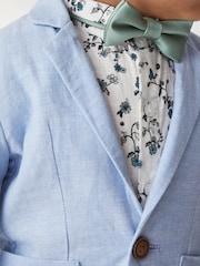 Blue Blazer Set with Check Shirt (3mths-9yrs) - Image 5 of 8