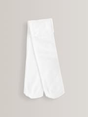 White Regular Length 2 Pack 80 Denier School Tights - Image 2 of 2