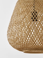 Jasper Conran London Natural Bamboo Pendant Light - Image 4 of 6