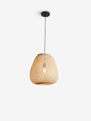 Jasper Conran London Natural Bamboo Pendant Light - Image 6 of 6