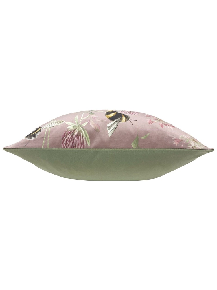 Evans Lichfield Heather Purple Country Bee Garden Velvet Cushion - Image 4 of 5
